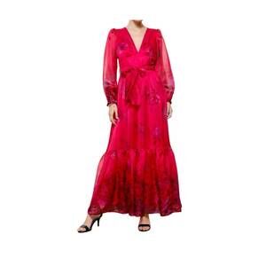 NEW INA FASHION floral organza gown in pink